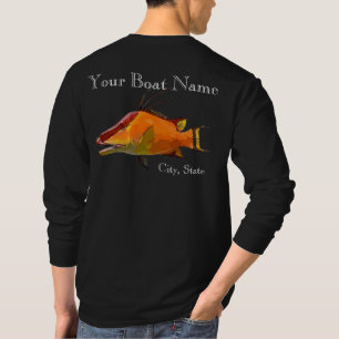 Camisa de paro Hogfish con su nombre de barco