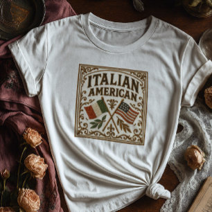 Camisa de Patrimonio Estadounidense Italiano   Eti