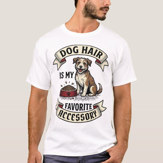 Camisa de pelo de perro grabado vintage divertido  (Anverso)