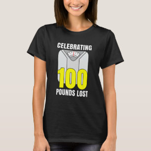 Camisa De Pérdida De Peso Celebrando Perdí 100 Lib