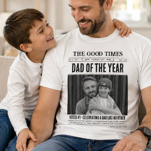 Camisa de periódico personalizada, regalo para el