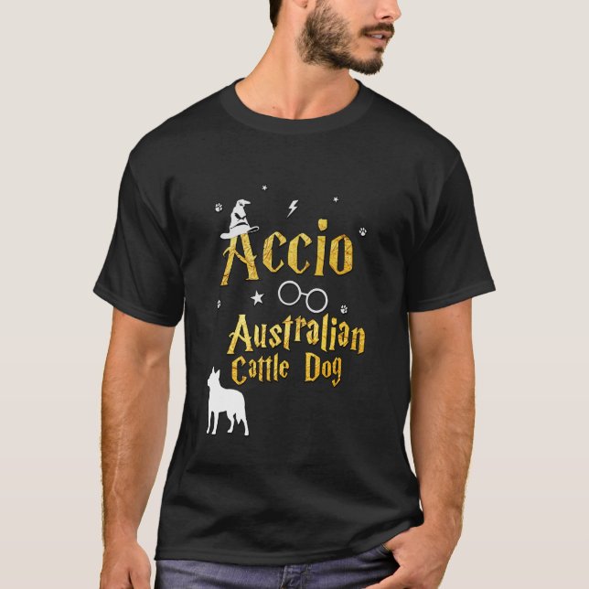 Camisa de perro de ganado australiano - Accio gato (Anverso)