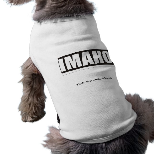 Camisa de perro de Hollywood fuera de IMAHO oficia (Atrás)