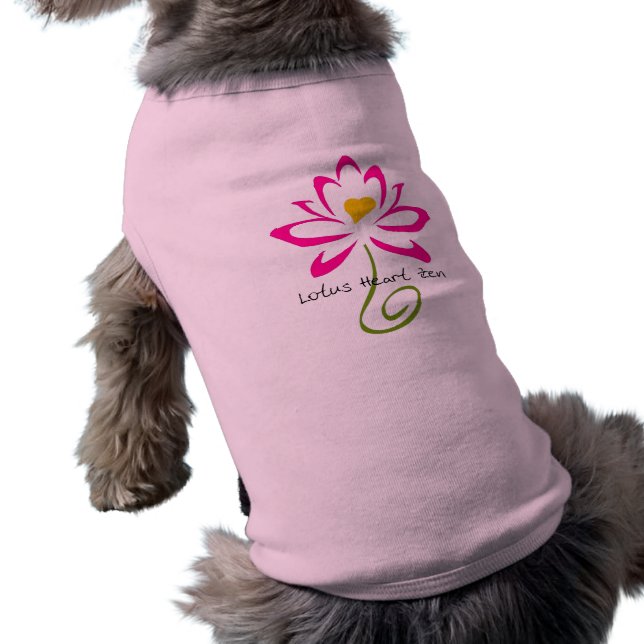 Camisa de perro Zen de Lotus Heart (Atrás)