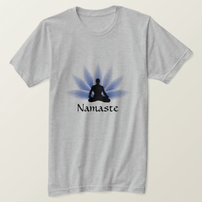 Camisa de Personalizado de Namaste Yoga Lotus Man (Anverso del diseño)
