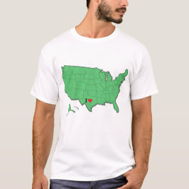 Camisa de personalizado "I Love My Home State", ma