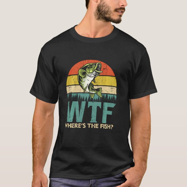 Camisa De Pesca Graciosa - Wtf Donde Está El Pesca (Anverso)