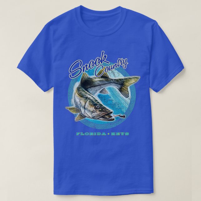 Camisa de pesca Snook florida llavero camiseta (Diseño del anverso)