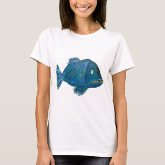Camisa de pescado azul toososa