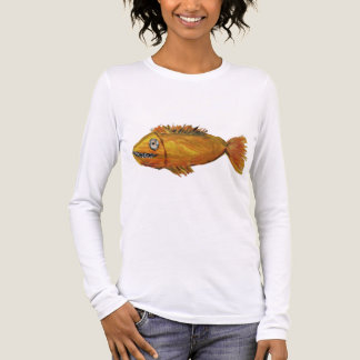 Camisa de pescado toothy naranja