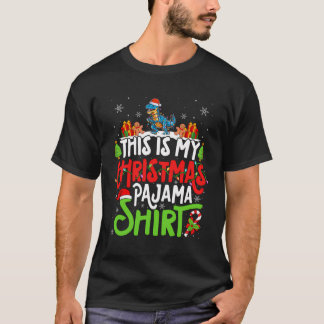 Camisa de pijama de Navidad de T Rex - Amante de T