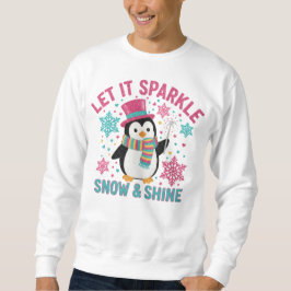 Camisa de pingüino con brillo de invierno – divert