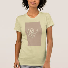 camisa de pintura de flores