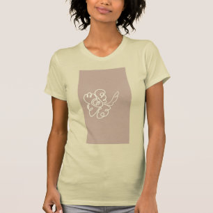 camisa de pintura de flores