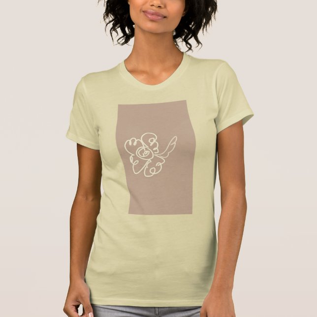 camisa de pintura de flores (Anverso)
