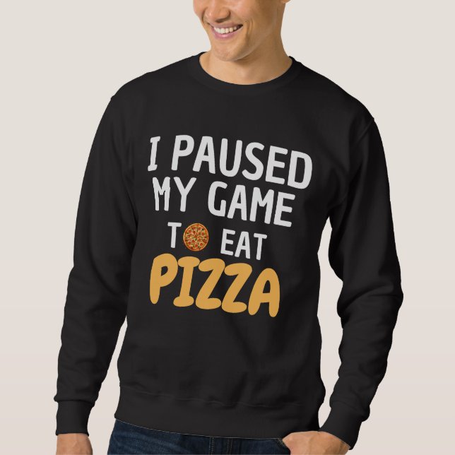 CAMISA DE PIZZA - PASABA MI JUEGO PARA COMER PIZZA (Anverso)