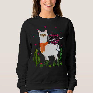 Camisa de Plaid de Búfalo Corazón Danzante Llama M