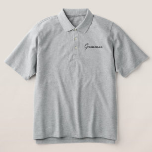 Camisa de polo Groomsman para hombres