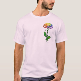 Camisa de polo Rosa arcoiris única