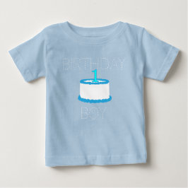 Camisa de primer cumpleaños de Blue Baby Boy