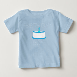 Camisa de primer cumpleaños de Blue Baby Boy