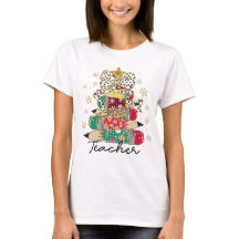 Camisa de profesor de árbol de navidades