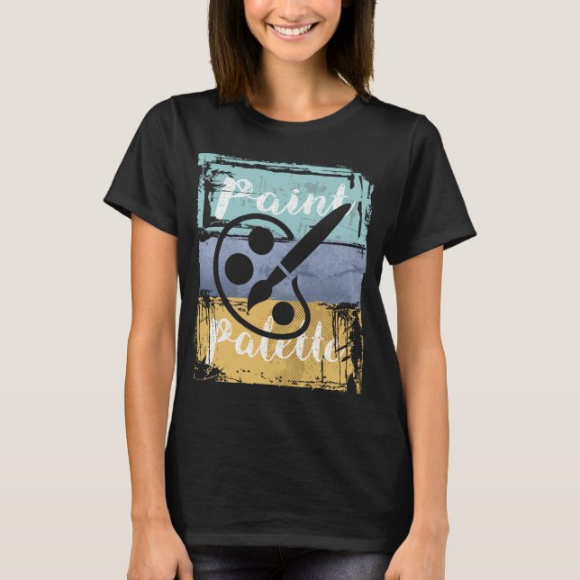 Camisa de profesor de arte artístico - Paleta de p (Anverso)