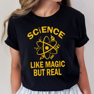 Camisa de profesor de ciencia, ciencia como magia