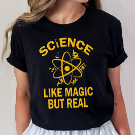 Camisa de profesor de ciencia, ciencia como magia