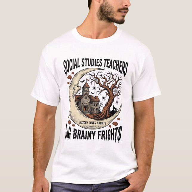 Camisa de profesor de estudios sociales Spooky Bra (Anverso)
