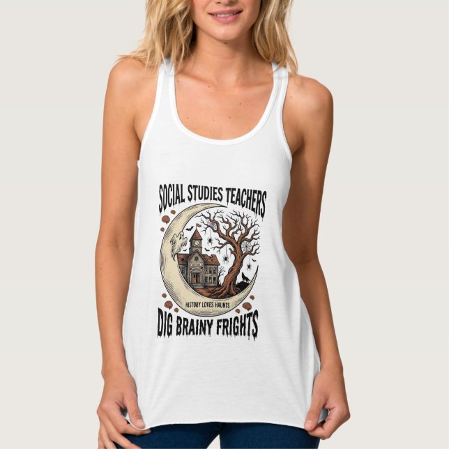 Camisa de profesor de estudios sociales Spooky Bra (Anverso)