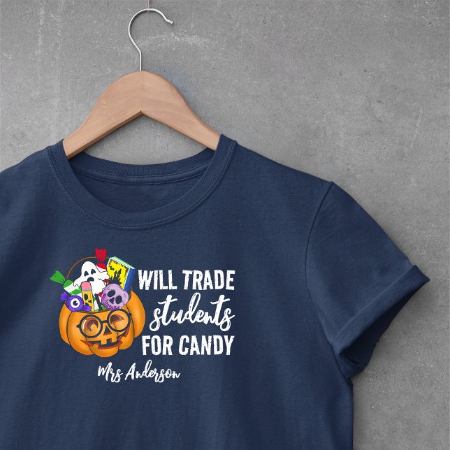 Camisa de profesor de Halloween: Estudiantes de co (Subido por el creador)