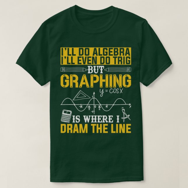 Camisa de profesor de matemáticas de trigonometría (Diseño del anverso)