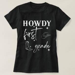 Camisa de profesor de primer grado de Howdy, profe