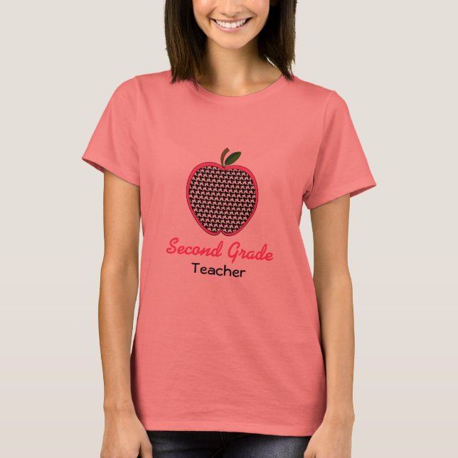 Camisa de profesor de segundo grado - Manzana de g (Anverso)