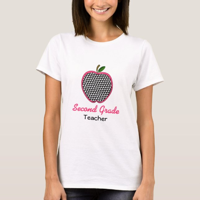 Camisa de profesor de segundo grado - Manzana de g (Anverso)