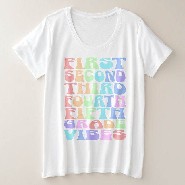 Camisa de profesor de Vibes de grado elemental - P (Anverso del diseño)