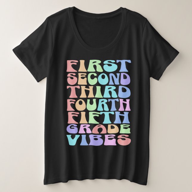 Camisa de profesor de Vibes de grado elemental - P (Anverso del diseño)