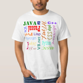 Camisa de programación del lenguaje
