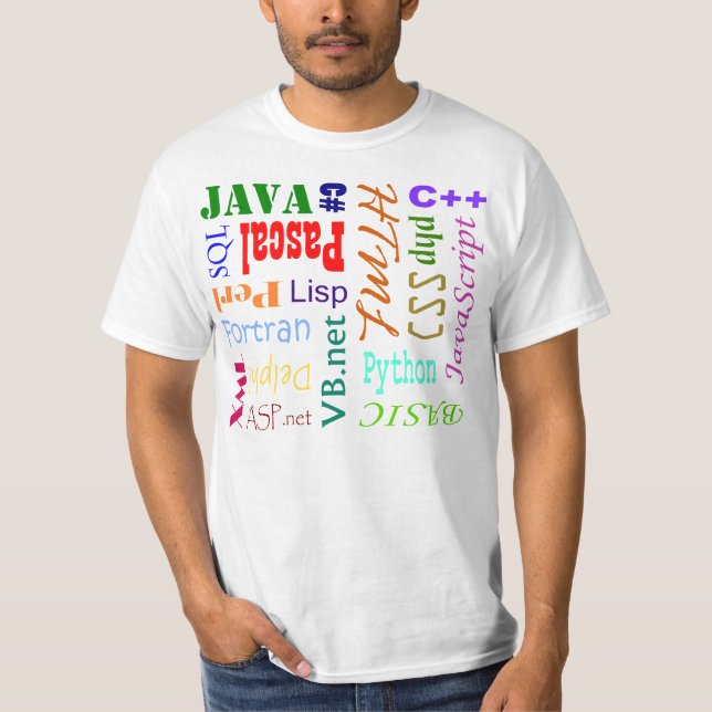 Camisa de programación del lenguaje (Anverso)