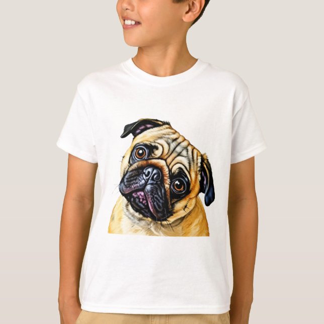 CAMISA DE PUG ADORABLE (Anverso)