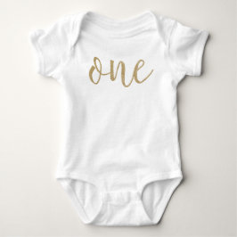 Camisa de purpurina falsa para primer cumpleaños