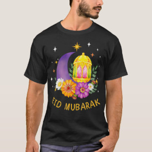 Camisa de Ramadán islámica floral de Eid Mubarak p