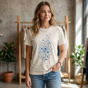 Camisa de ramo de flores azules, Camisa de amante