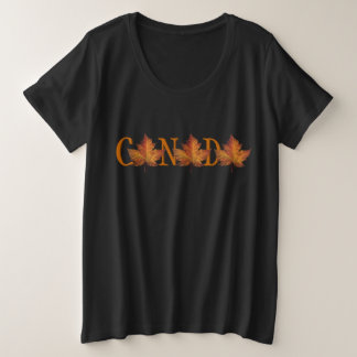 Camisa de recuerdo Canadá + camiseta tamaño