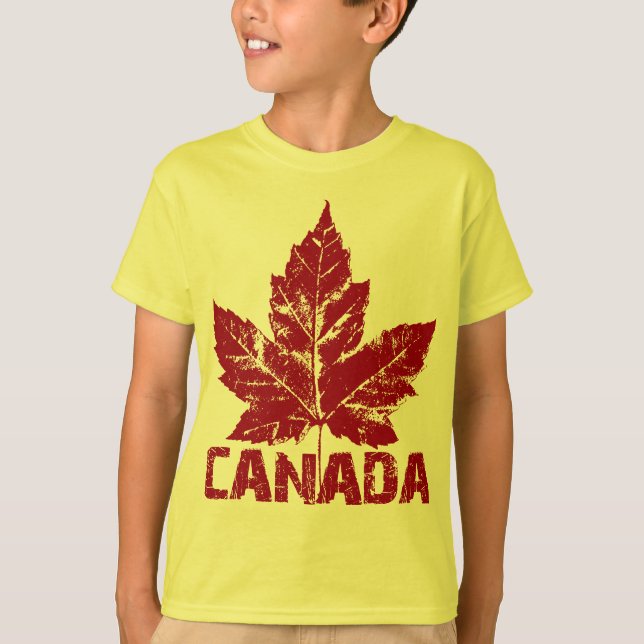 Camisa de recuerdo de Canadá de Shirt Kid Orgánico (Anverso)