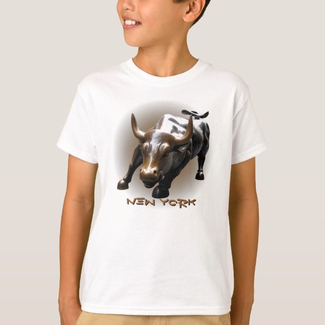 Camisa de recuerdo de toros NYC para niños de Nuev (Anverso)