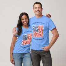 Camisa de registro de votantes - código QR justo d