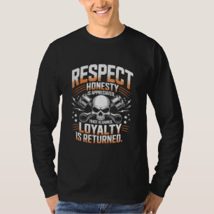 Camisa de respeto, honestidad, confianza y lealtad