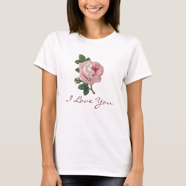 Camisa de Rosa de repollo rosa (Anverso)